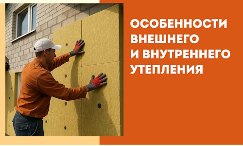 Какие особенности внешнего и внутреннего утепления в Балахне