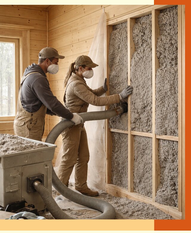 Утепление дачного дома эковатой в Балахне от 1515 руб./м2 — комплексно, ТепломастерБлх