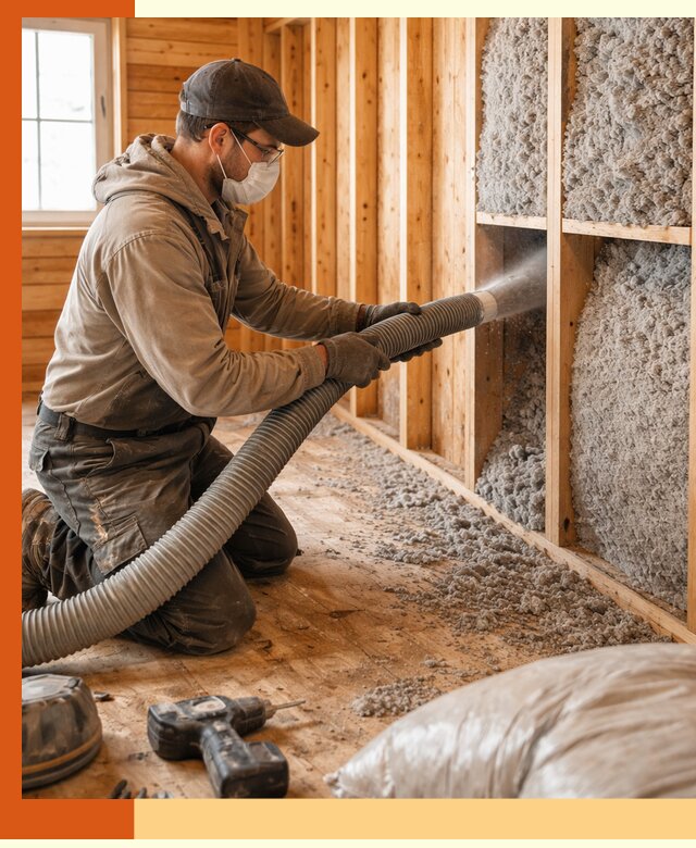 Утепление дачного дома эковатой в Балахне — быстро и надёжно