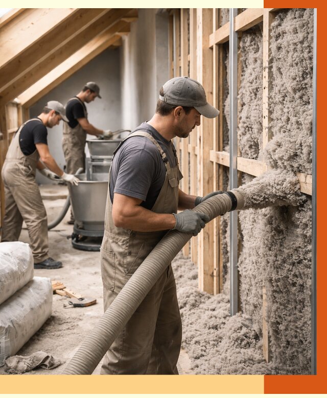 Утепление таунхауса эковатой в Балахне от 2299 руб./м² — монтаж и задувка | ТепломастерБлх