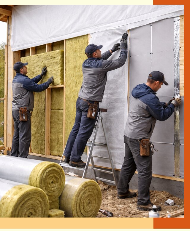 Утепление каркасного дома в Балахне от 4388 руб./м2 — профессионально | ТепломастерБлх