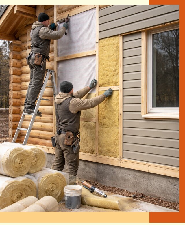 Утепление деревянного дома в Балахне от 6478 руб./м2 — заказать работы | ТепломастерБлх