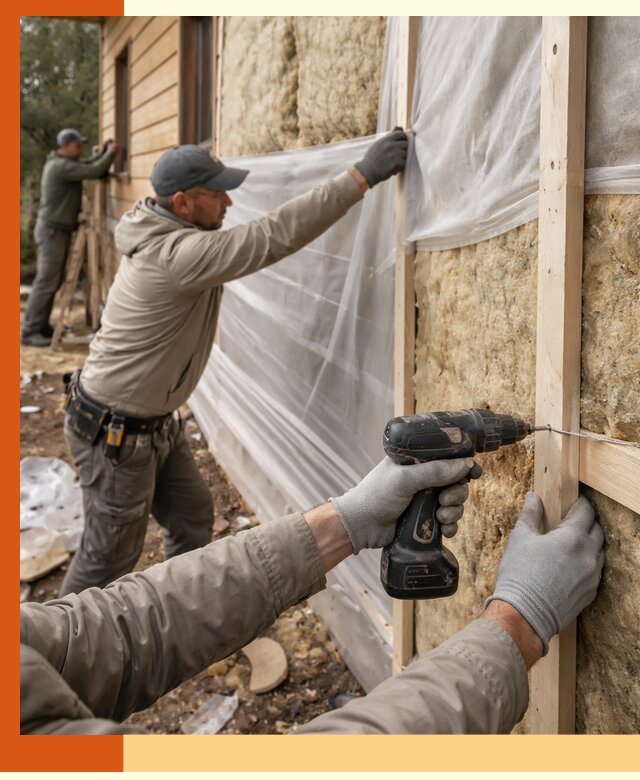 Утепление дома из бруса в Балахне качественно и долговечно