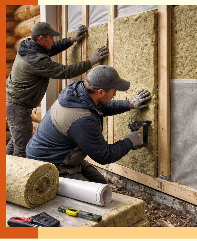 Утепление бревенчатого дома под ключ в Балахне