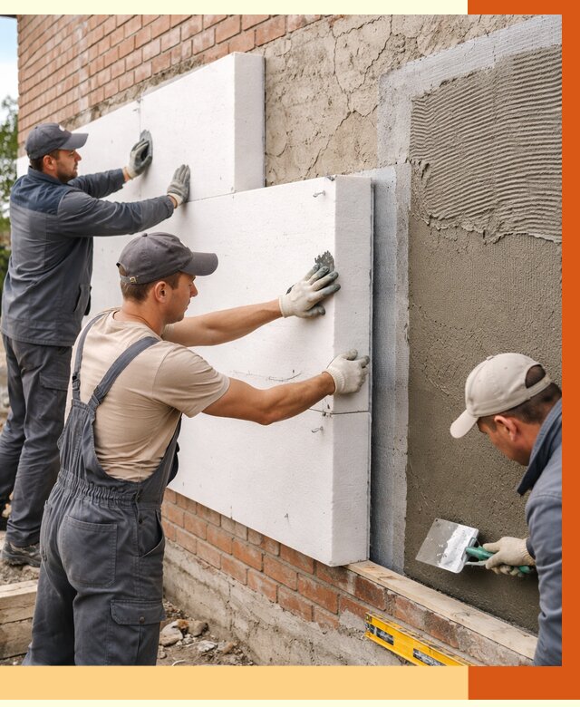 Утепление кирпичного дома в Балахне от 4388 руб. под ключ | ТепломастерБлх