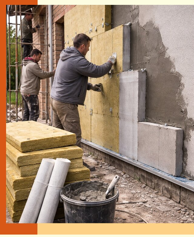 Утепление кирпичного дома под ключ в Балахне