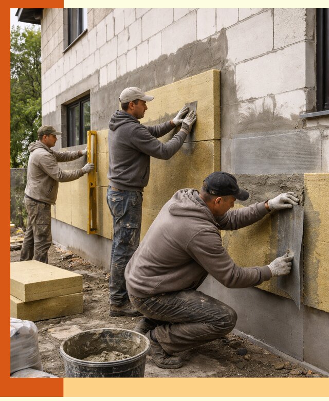 Утепление дома из газобетона в Балахне качественно и долговечно