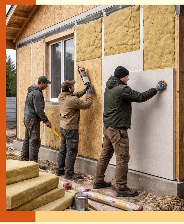 Профессиональное утепление дома из SIP-панелей в Балахне