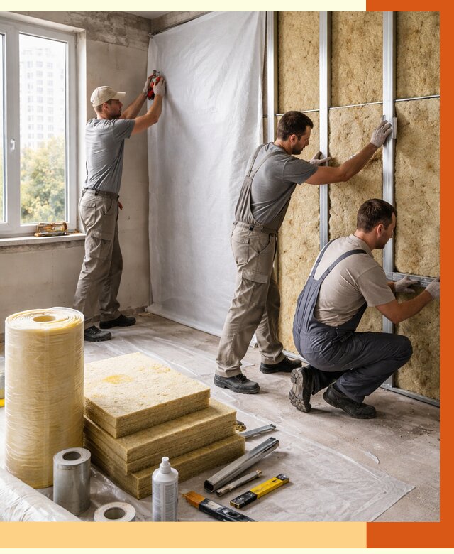 Утепление квартиры в Балахне от 4702 руб/м2 — утеплить квартиру изнутри и снаружи | ТепломастерБлх