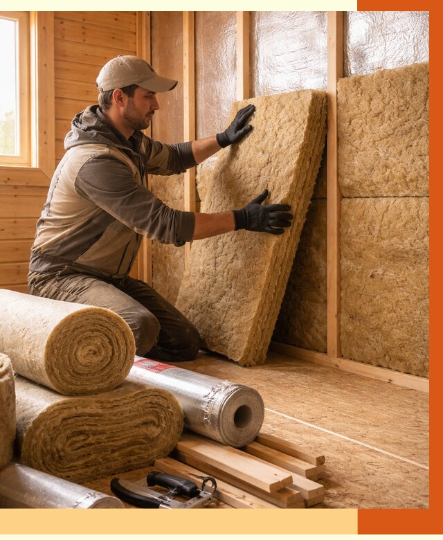 Утепление бани в Балахне под ключ от 4702 руб./м2 — утеплить потолок, пол и стены | ТепломастерБлх