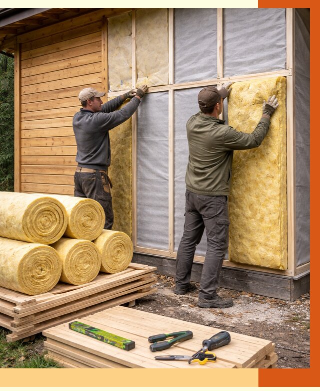 Утепление бани снаружи в Балахне от 88808 руб. под ключ | ТепломастерБлх