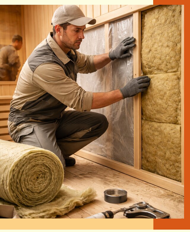 Утепление сауны изнутри в Балахне от 6791 руб. за м2 | ППУ, под ключ — ТепломастерБлх