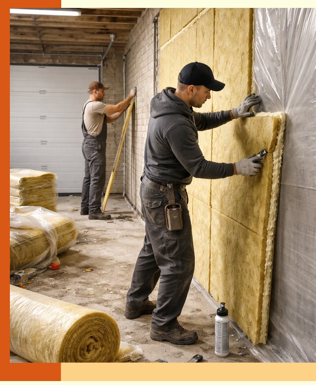 Утепление гаража под ключ в Балахне — все виды теплоизоляции