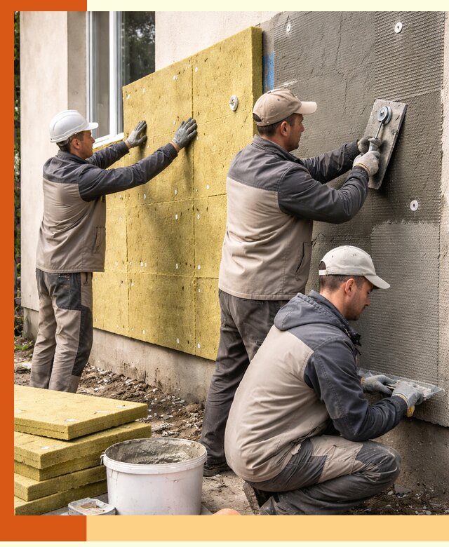 Утепление фасада под штукатурку в Балахне — энергоэффективная технология