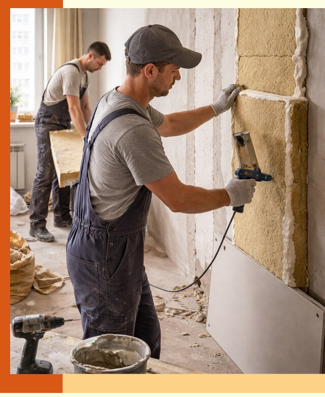 Утепление стен изнутри в Балахне — качественно и эффективно