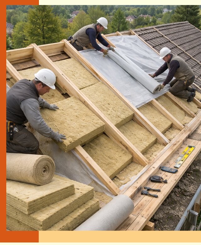 Утепление скатной крыши в Балахне качественно и надёжно