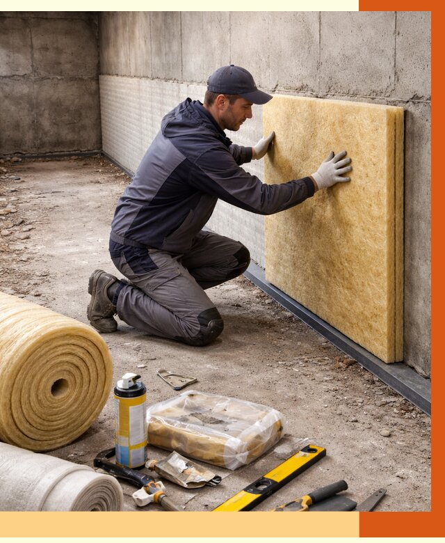 Утепление фундамента изнутри в Балахне от 4388 руб./м2 — работы под ключ | ТепломастерБлх