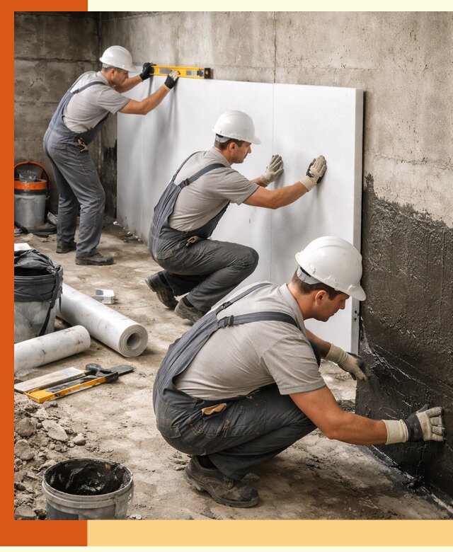 Утепление фундамента изнутри профессионально в Балахне