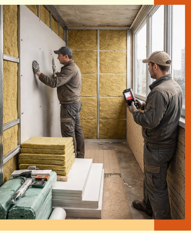 Утепление балкона в Балахне от 4702 руб. под ключ | ТепломастерБлх