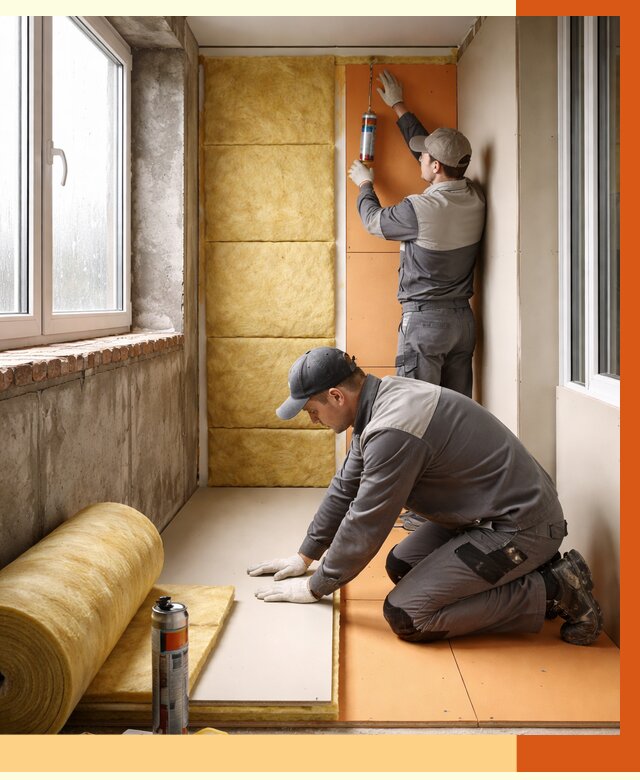 Утепление лоджии под ключ в Балахне от 6791 руб/м2 — комплексное решение | ТепломастерБлх