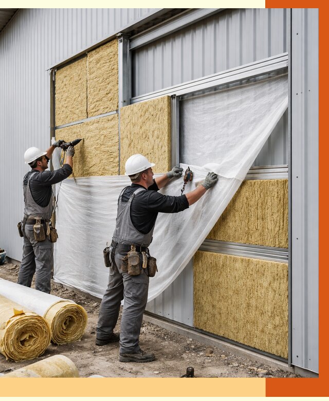 Утепление металлического склада в Балахне от 4702 руб/м2 — комплексное утепление под ключ | ТепломастерБлх