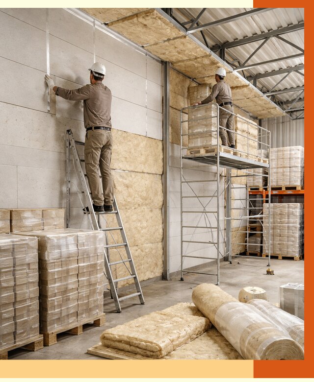 Утепление склада готовой продукции в Балахне от 2037 руб./м2 — комплексно | ТепломастерБлх