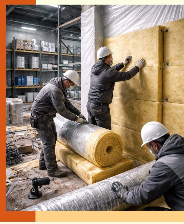 Утепление склада химсырья в Балахне: безопасная и эффективная изоляция