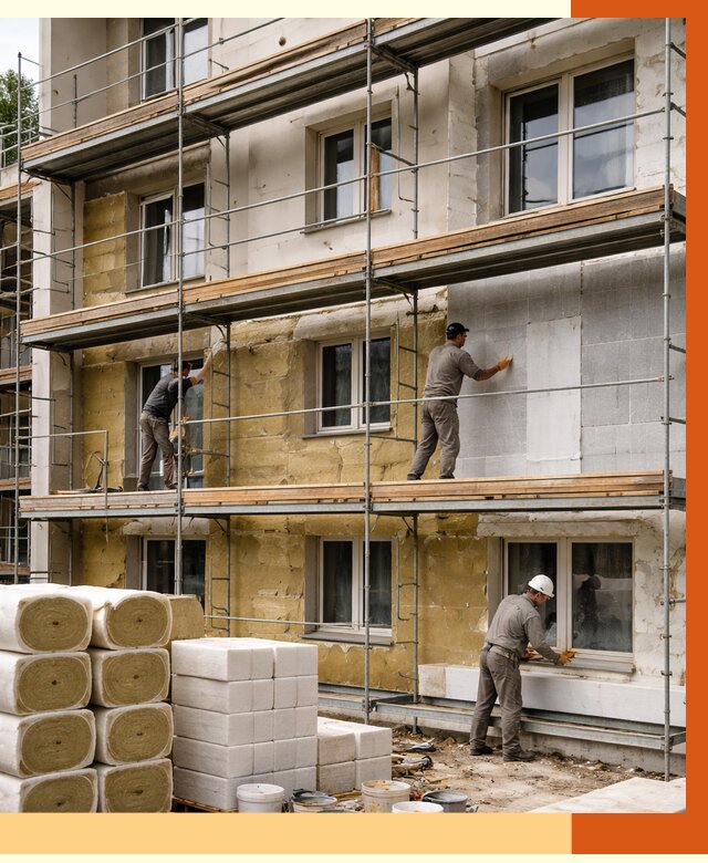 Утепление гостиницы в Балахне от 7523 руб./м2 — комплексно, ППУ, под ключ | ТепломастерБлх