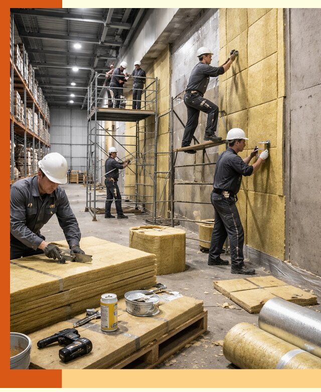 Утепление логистического центра в Балахне качественно и экономично