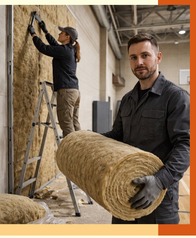 Утепление спортзала в Балахне от 7836 руб/м2 — комплексное утепление под ключ | ТепломастерБлх