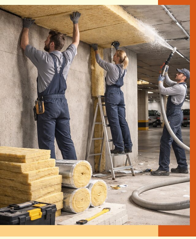 Утепление паркинга в Балахне от 7105 руб./м2 — работы под ключ | ТепломастерБлх