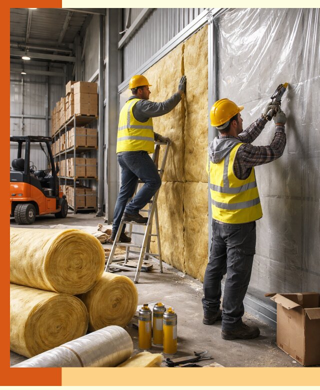 Утепление склада с техникой в Балахне под ключ