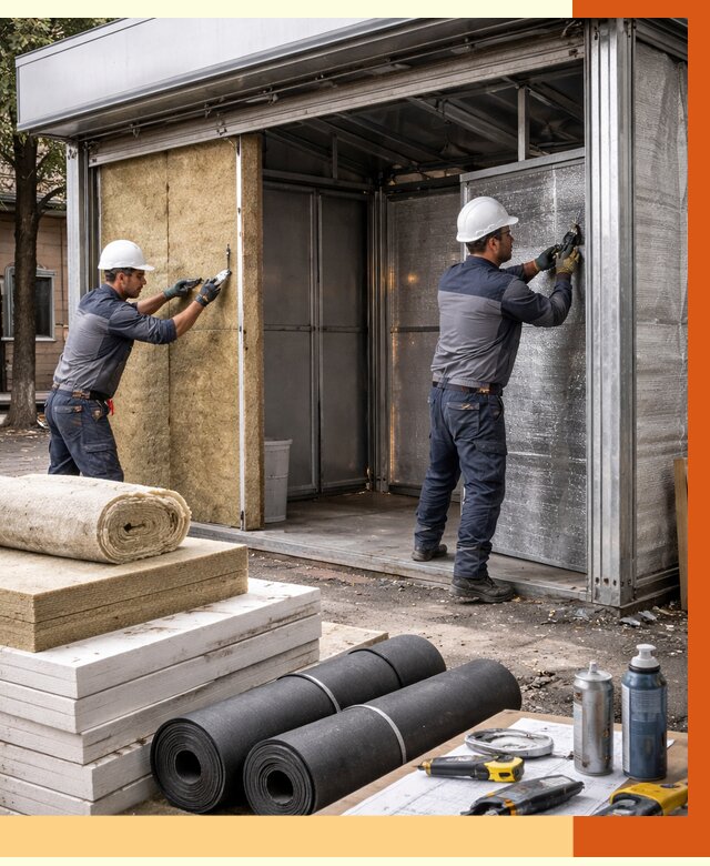 Утепление павильона шаурма в Балахне под ключ от 1254 руб. за м² | ТепломастерБлх