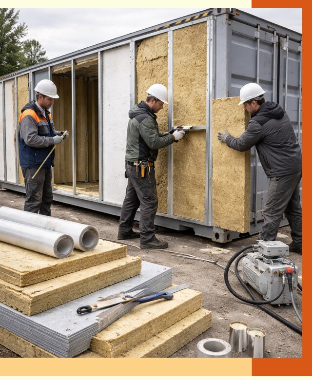 Утепление морского контейнера в Балахне от 3918 руб. под ключ | ТепломастерБлх