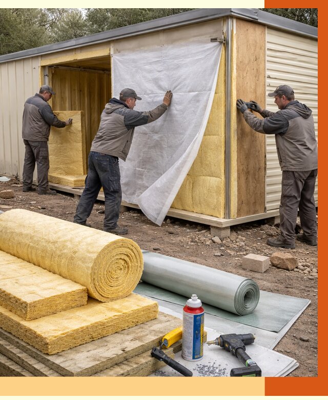 Утепление строительной бытовки в Балахне от 13060 руб. под ключ | ТепломастерБлх