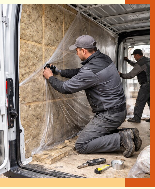 Утепление фургона в Балахне от 17239 руб/м2 — утепление фургона ППУ и кузова | ТепломастерБлх