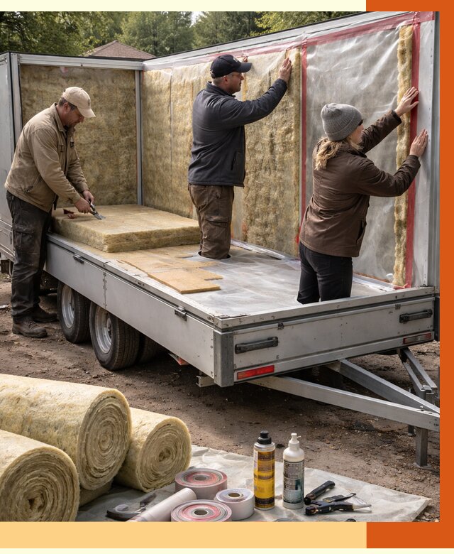 Утепление прицепа в Балахне под ключ от 13060 руб. — комплекс от ТепломастерБлх