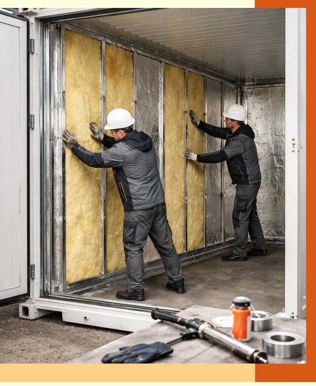 Утепление рефрижераторного контейнера в Балахне от 47016 руб./м² | ТепломастерБлх