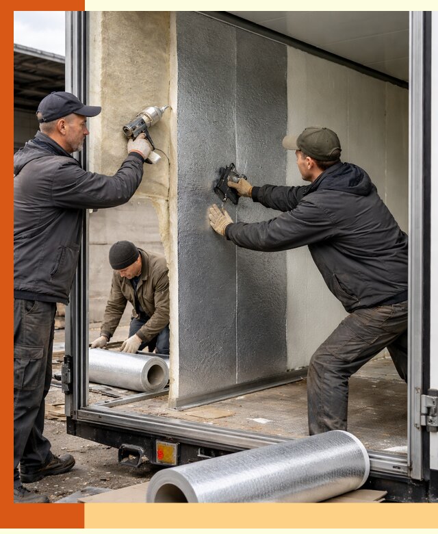 Утепление холодильного кузова в Балахне — монтаж и теплоизоляция