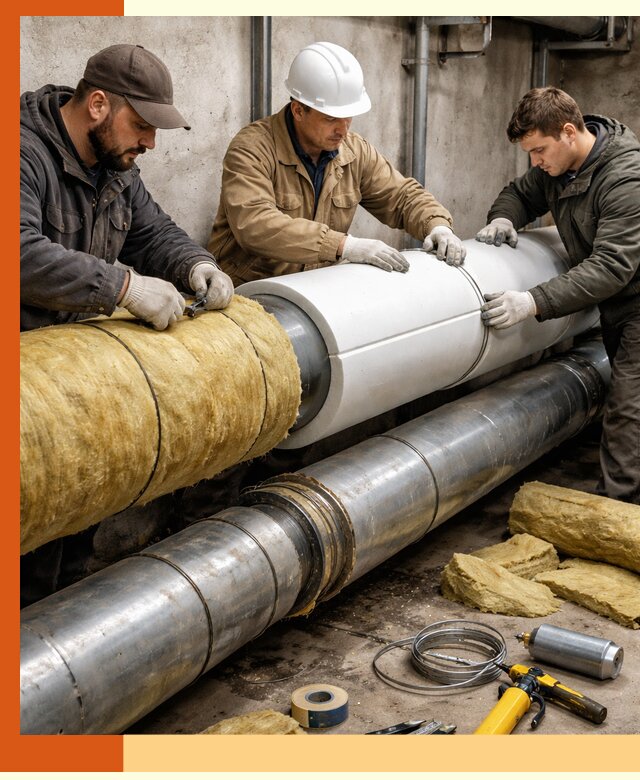 Утепление трубопровода в Балахне с гарантией энергоэффективности