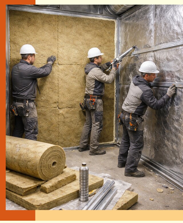 Утепление венткамеры в Балахне — качественная теплоизоляция и шумопоглощение