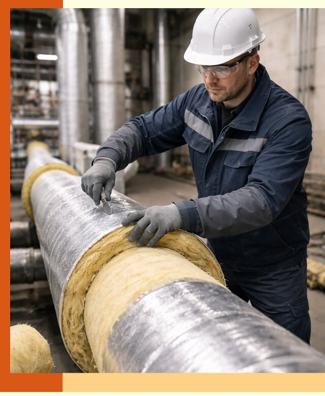 Утепление технологического оборудования и заводских установок в Балахне