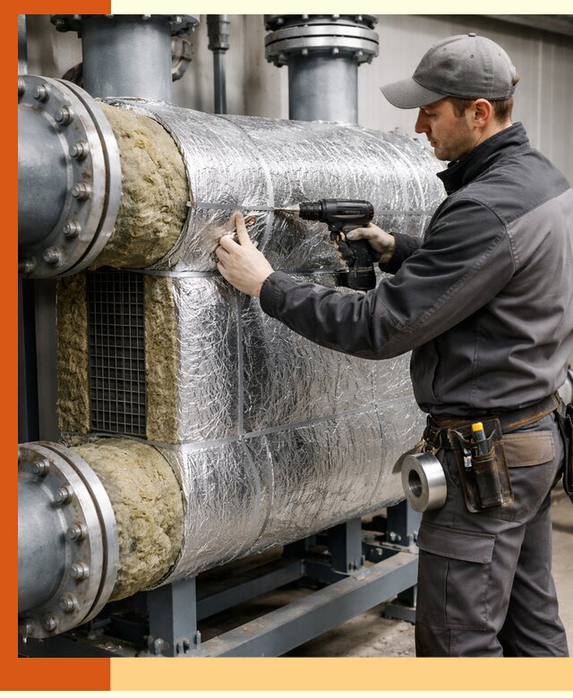 Утепление теплообменника в Балахне — профессиональная теплоизоляция оборудования