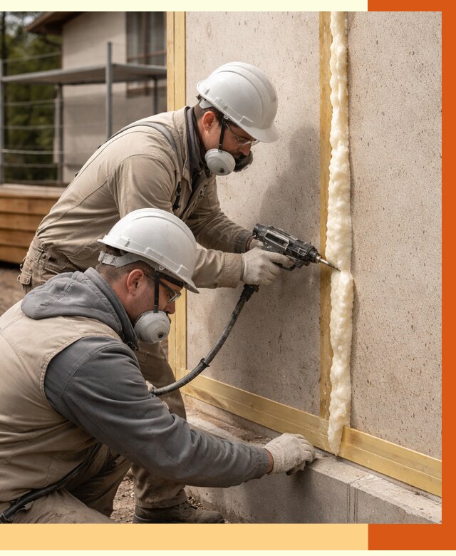 Утепление сип панелей ППУ в Балахне от 5015 руб. под ключ | ТепломастерБлх