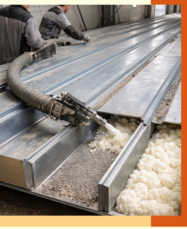 Заполнение пустот кровельных панелей в Балахне от 7523 руб. под ключ | ТепломастерБлх