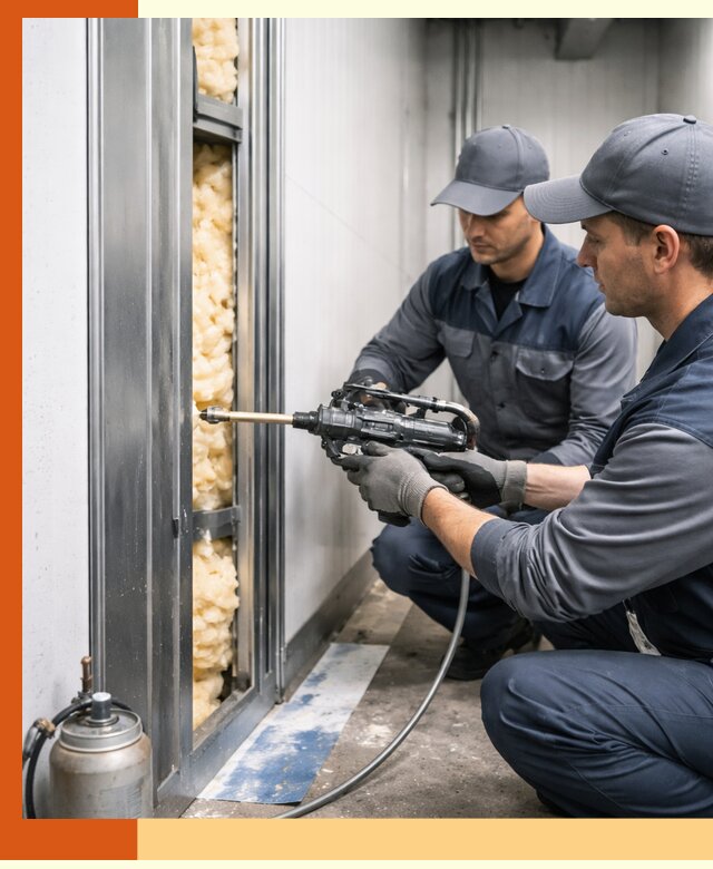 Заполнение пустот холодильных панелей в Балахне специализированной пеной