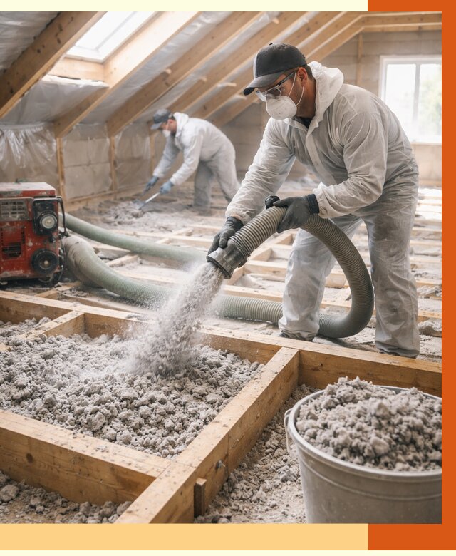 Утепление эковатой в Балахне от 3082 руб./м2 — монтаж и задувка | ТепломастерБлх