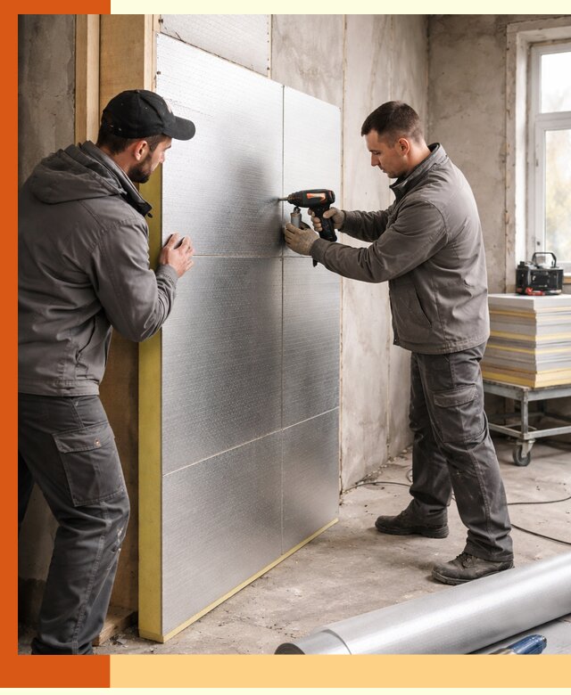 Утепление PIR панелями домов и зданий в Балахне