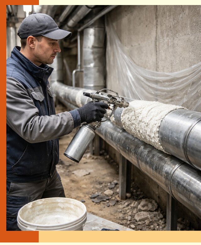 Утепление труб жидкой теплоизоляцией в Балахне