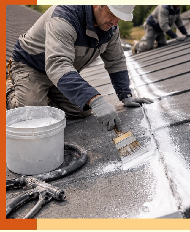 Утепление кровли жидкой теплоизоляцией в Балахне